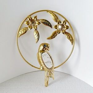 Exquisite 24k Gold-Plated Parrot Suncatcher